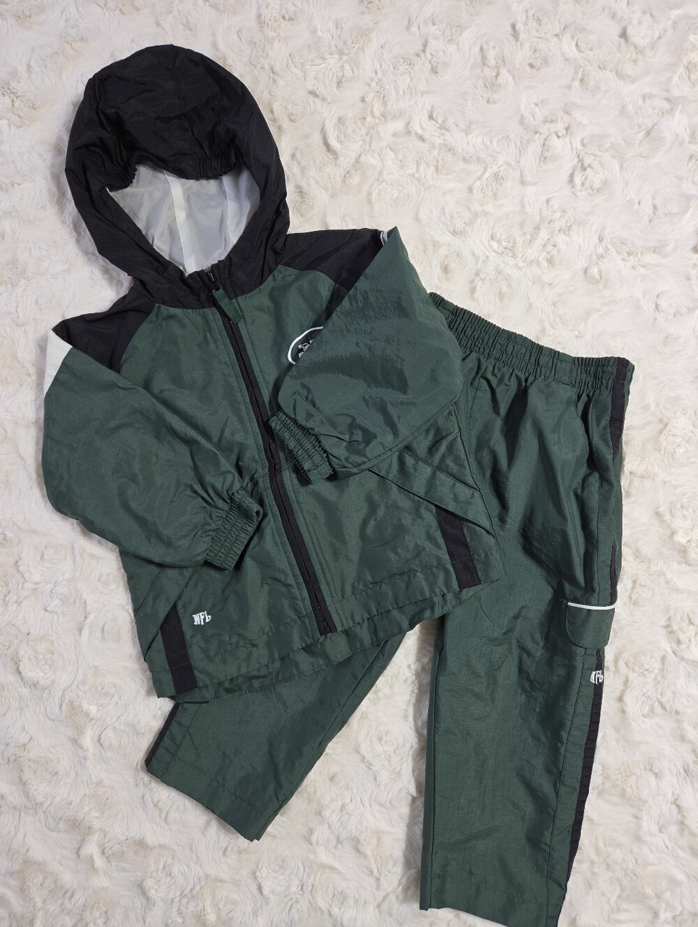 NFL - New York Jets Toddler Full Zip Windbreaker Jacket/Pant Set - 24M